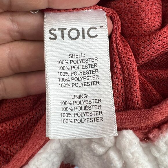 Stoic MTN High Pile Fleece Full Zip Jacket Size M Checkerboard Sherpa Gorpcore - Picture 6 of 10